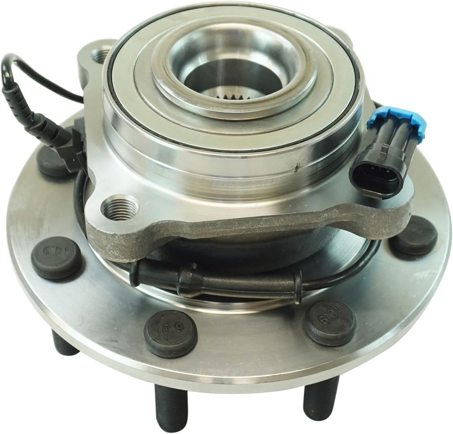 TRQ Front Left and Right Wheel Bearing and Hub Assembly Set 2 Piece Compatible with 07-10 Chevrolet Silverado 3500 HD with Dual Rear Wheels DRW 07-10 GMC Sierra 3500 HD with Dual Rear Wheels DRW