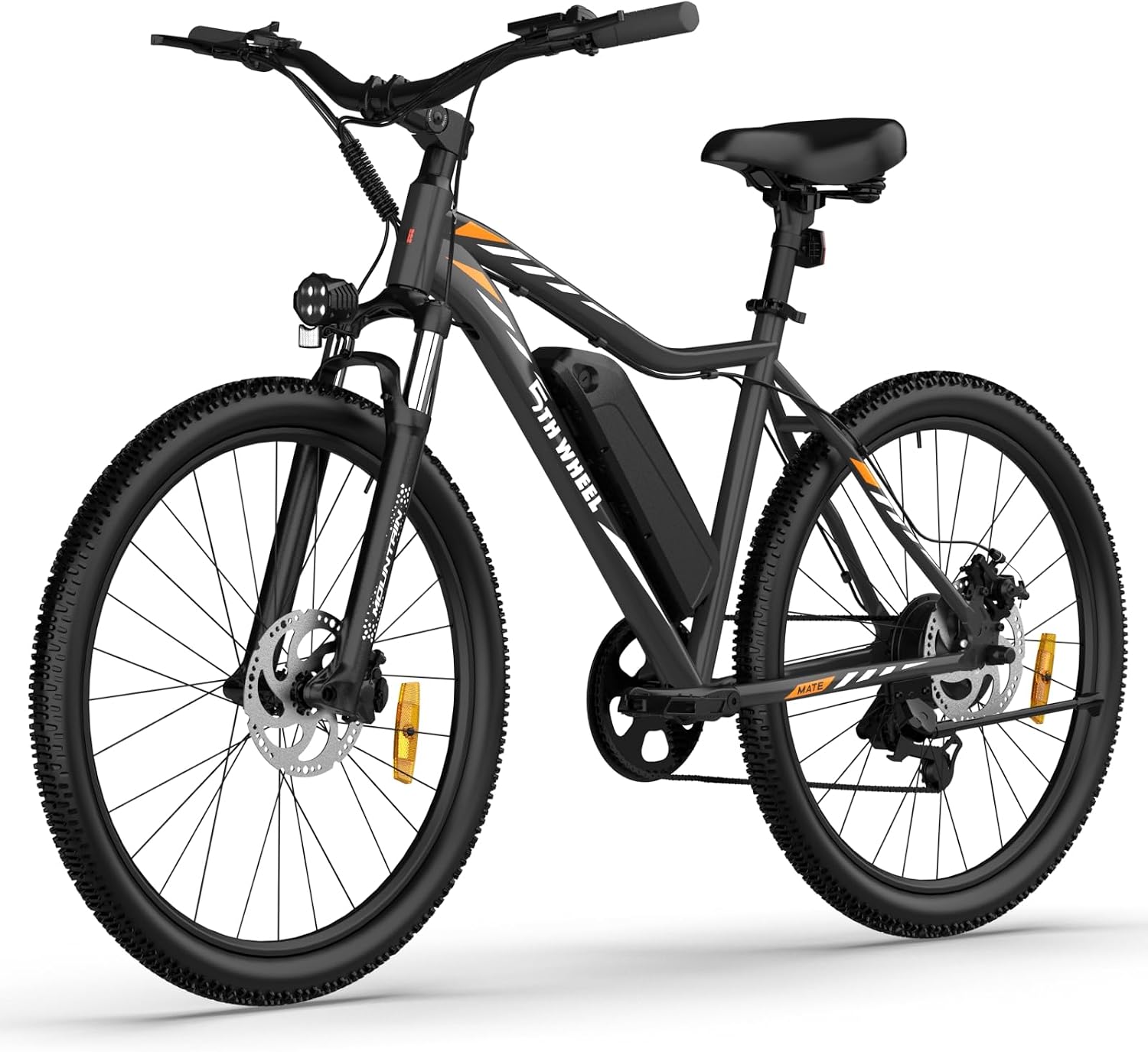 5TH WHEEL Mate Electric Bike for Adults, 1000W Peak Motor, 23MPH Top Speed, 468WH Removable Battery, 26 inch Commuting & Mountain E-Bike with Color LCD Display, 7-Speed Gears & Adjustable Stem Bicycle