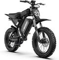 HiKeep Electric Dirt Bike for Adults - Peak 1500W/3000W Electric Bikes, 28-35MPH, 48V/52V 15.6Ah/25Ah/40Ah, 70-120 Mile(PAS Mode), 16/20 Inch All-Terrain Fat Tire Electric Motorcycle