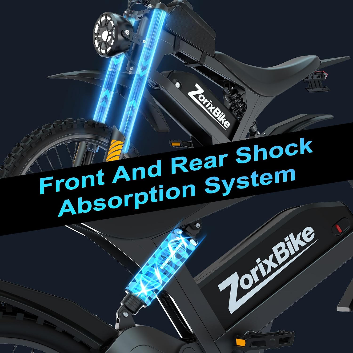 Electric Bike for Adults,48V 20AH - Peak Power 1500/3000W Brushless Motor Electric Bicycle - Max Speed 31-35MPH - Max 80 Miles Range - 20' x 4.0' Fat Tire Dirt E-Bike,7-Speed - UL 2849