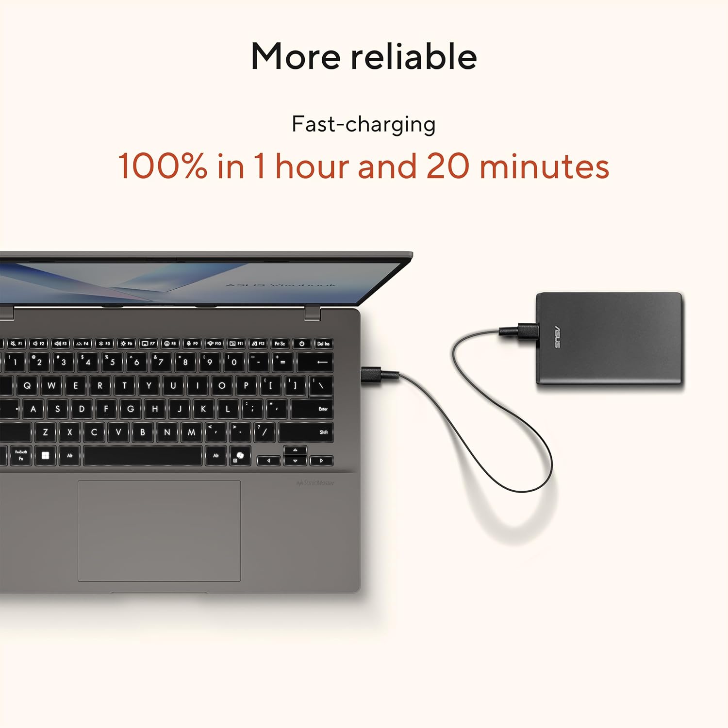 ASUS Vivobook 14 Laptop, Copilot+ PC, 14' WUXGA 60Hz Display, AMD Ryzen AI 7 350 with XDNA NPU, AMD Radeon Graphics, 16GB RAM, 512GB SSD, Platinum Gold, M1407KA-PS74
