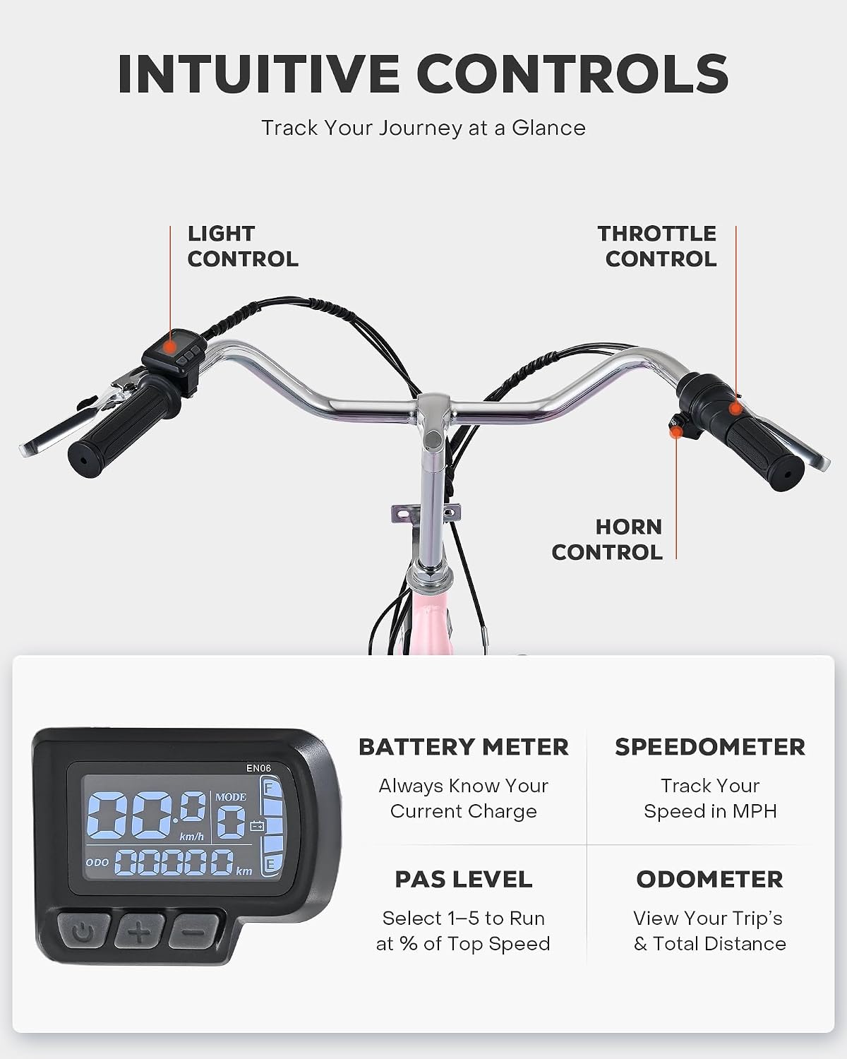 VIRIBUS Electric Tricycle for Adults, 24 26 inch Electric Trike with 468Wh Removable Battery, 250W/350W(Peak 500W) 3 Wheel Electric Bikes for Seniors, Motorized Adult Tricycles Women Men 330 lb.