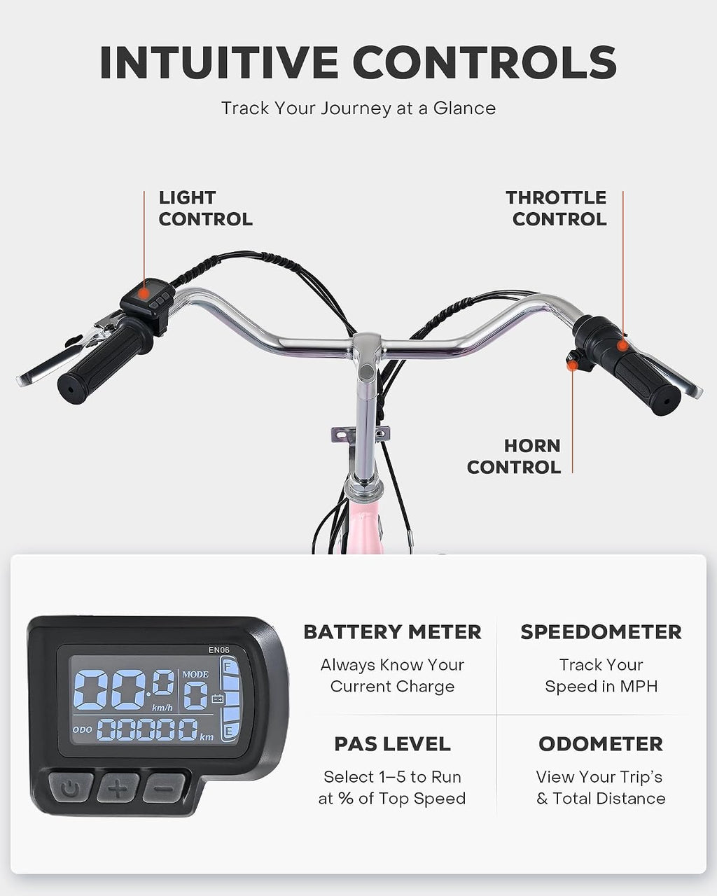 VIRIBUS Electric Tricycle for Adults, 24 26 inch Electric Trike with 468Wh Removable Battery, 250W/350W(Peak 500W) 3 Wheel Electric Bikes for Seniors, Motorized Adult Tricycles Women Men 330 lb.