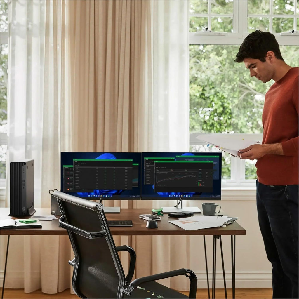 HP Desktop Computer Elite SFF G9| 6-core 5GHz Ryzen 5 Processor (1.3 Times Faster Than Intel i7-1255U) | DDR5 RAM | Wi-Fi| Bluetooth| HDMI, USB, RJ-45| Windows 11 Pro (32GB RAM & 1TB SSD)
