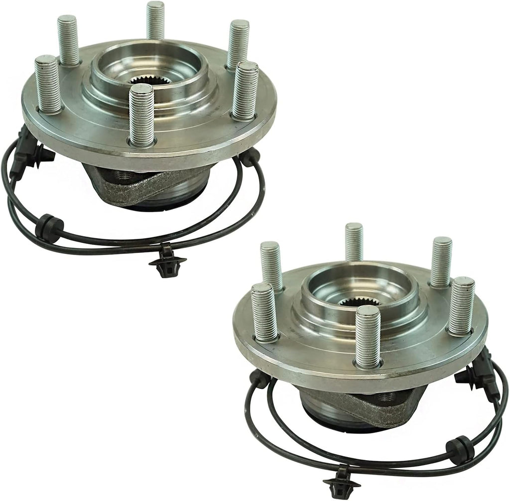TRQ Front Driver and Passenger Side Wheel Bearing and Hub Assembly Set 2 Piece Compatible with 2011-2013 Infiniti QX56 2014-2021 QX80 2017-2022 Nissan Armada
