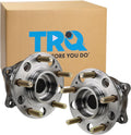 TRQ Left and Right Wheel Bearing and Hub Assembly Set 2 Piece Compatible with 19-23 Hyundai Santa Fe AWD 20-23 Palisade AWD 22-23 Santa Cruz 20-22 Kia Telluride AWD 21-23 Sorento 22-23 Carnival