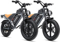 DEEPOWER Electric Bike for Adults,2000W Peak Motor&28MPH Electric Dirt Bike，48V 20AH/35AH/60AH Battery, 70-160 Max Miles,Dual Suspension Ebikes for Adults, 20' Fat Tire E Bike