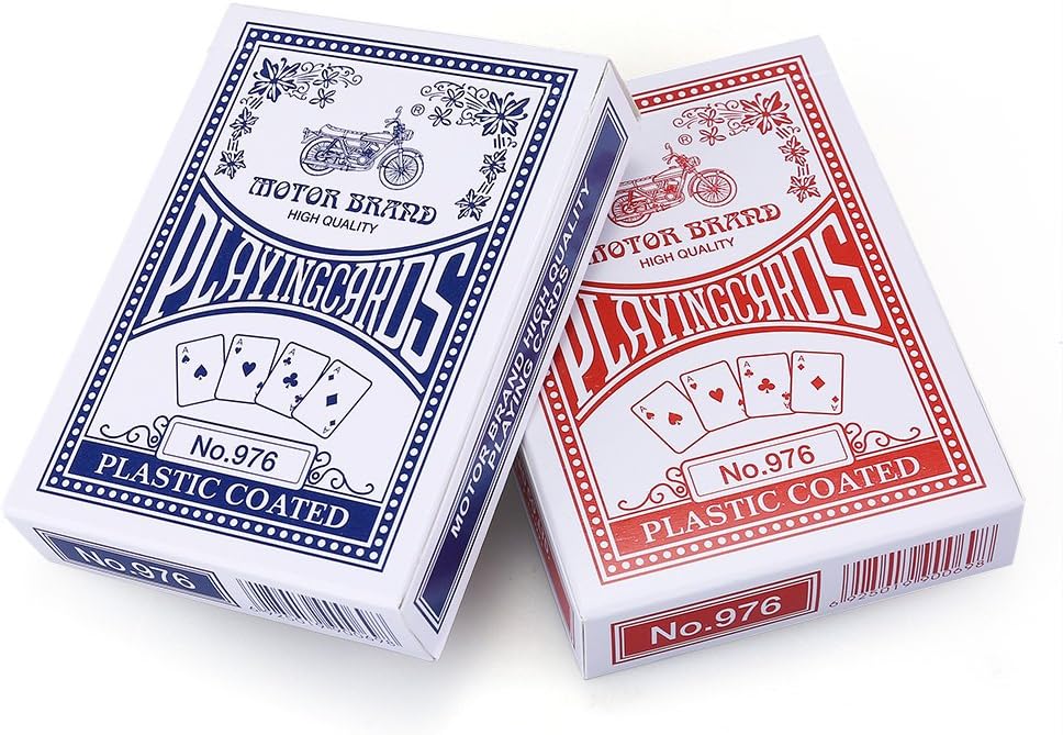 LotFancy Playing Cards Bulk, 144 Decks of Cards - 72 Blue and 72 Red, Poker Size Standard Index, for Blackjack, Euchre, Canasta Card Game, Casino Grade