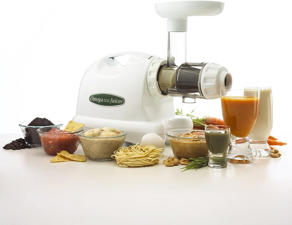 Omega J8004x Nutrition Center Commercial Masticating Juicer, White (Renewed)