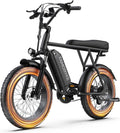 Tamobyke T63 Entry-Level Lightweight Electric Bike for Teens & Women, 500W Motor, 20 MPH, Removable Battery, 20'x4' Fat Tire Ebike, All-Weather Commuter E-Bike for Daily Riding & Rainy (Classic BK)