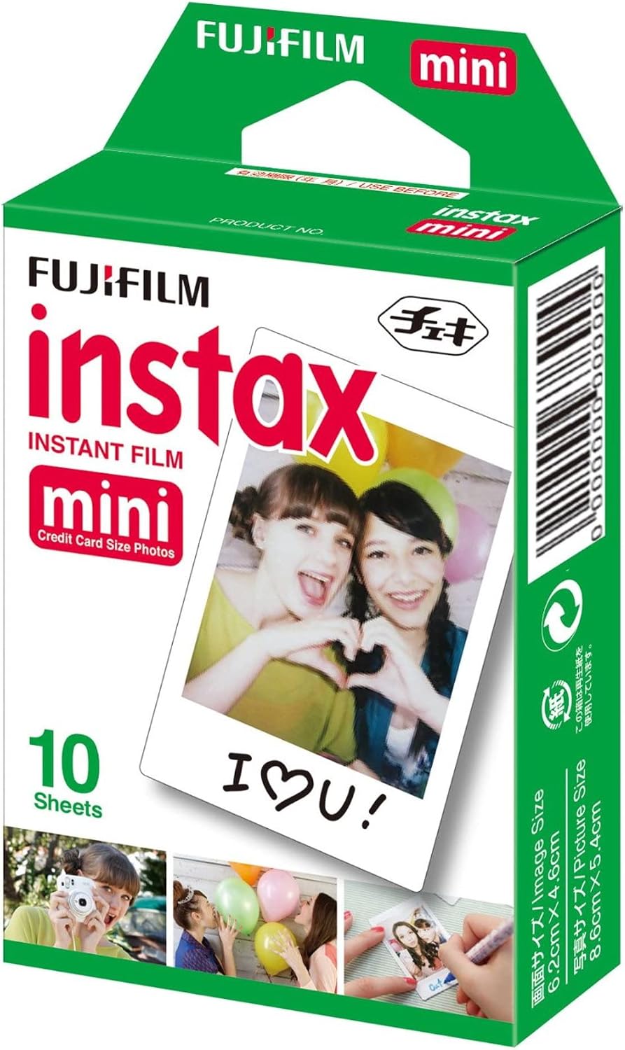 Fujifilm Instax Mini 12 Instant Film Camera (Mint Green) + Fuji Instax Mini Instant Film – 40 Sheets + Instant Camera Gift Bundle
