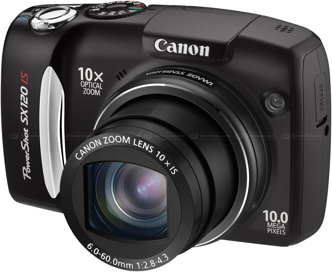 Canon PowerShot SX120IS 10MP Digital Camera with 10x Optical Images Stabilized Zoom and 3-inch LCD