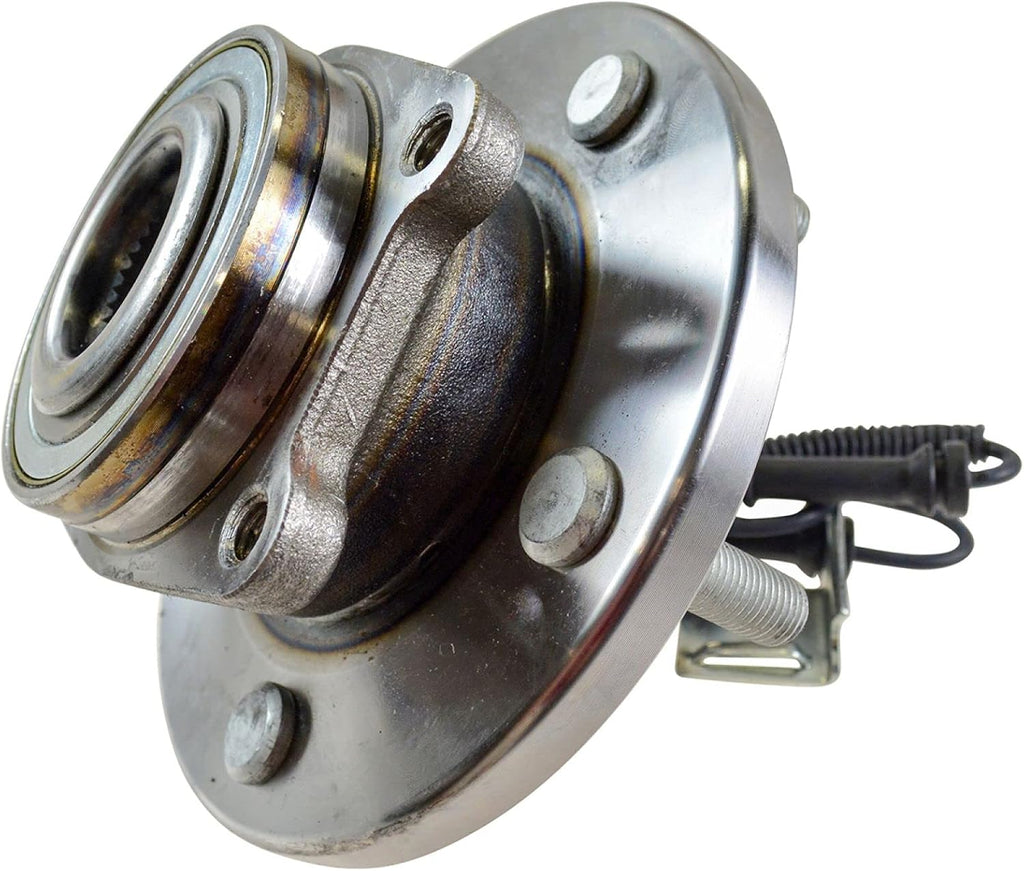 TRQ 2 Piece Front Rear Wheel Bearing & Hub Assembly Set Compatible with 2008-2011 Chrysler Town & Country Dodge Grand Caravan 2009-2011 Volkswagen Routan