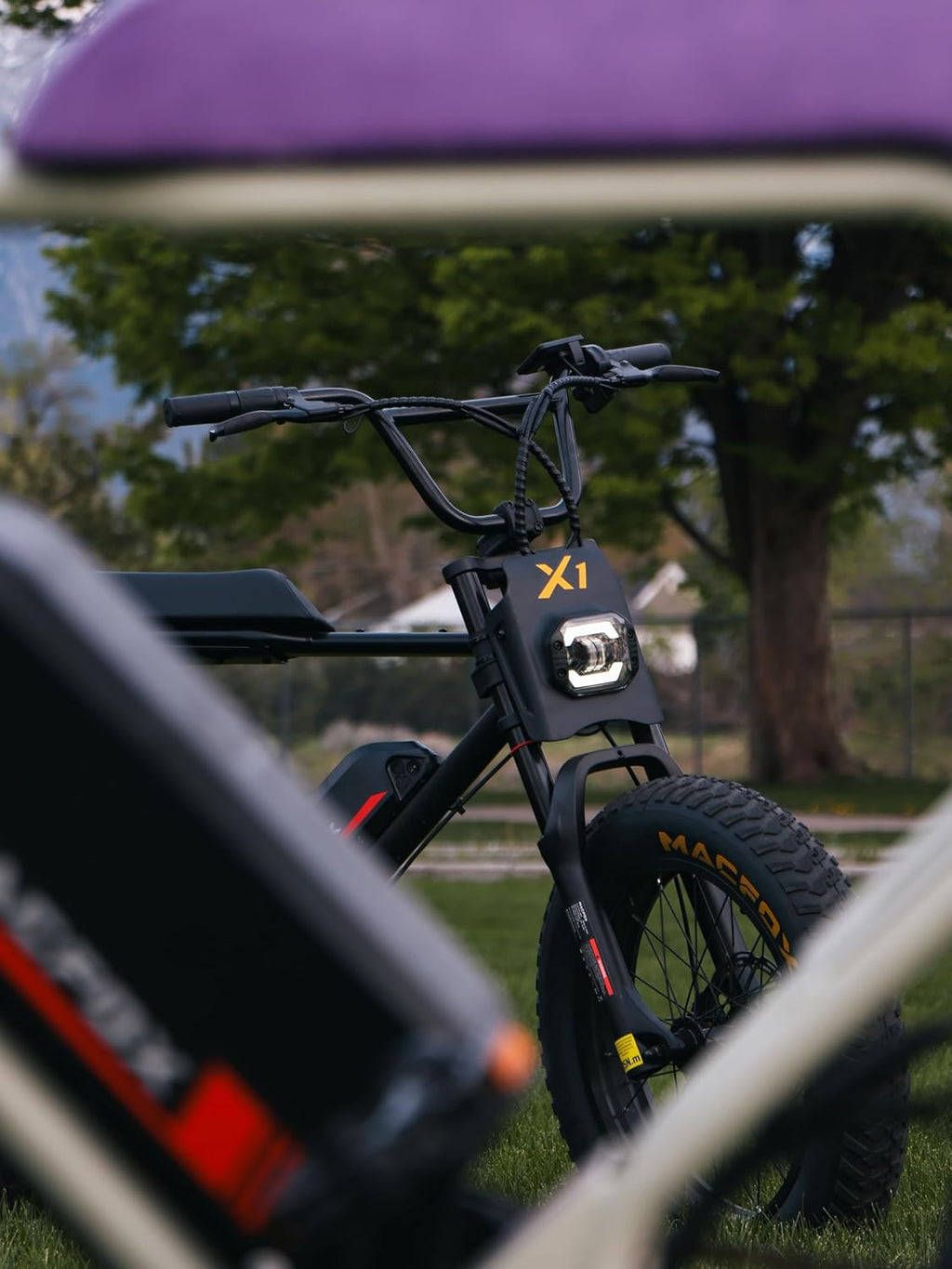 MACFOX X1S Electric Bike for Adults - Peak Power 750W, 20MPH High-Speed Commuter Ebike, 38 Mile Range, 20' All-Terrain Fat Tires with Front Suspension, Off-Road/Campus E-Bicycle (Class 2/Black)