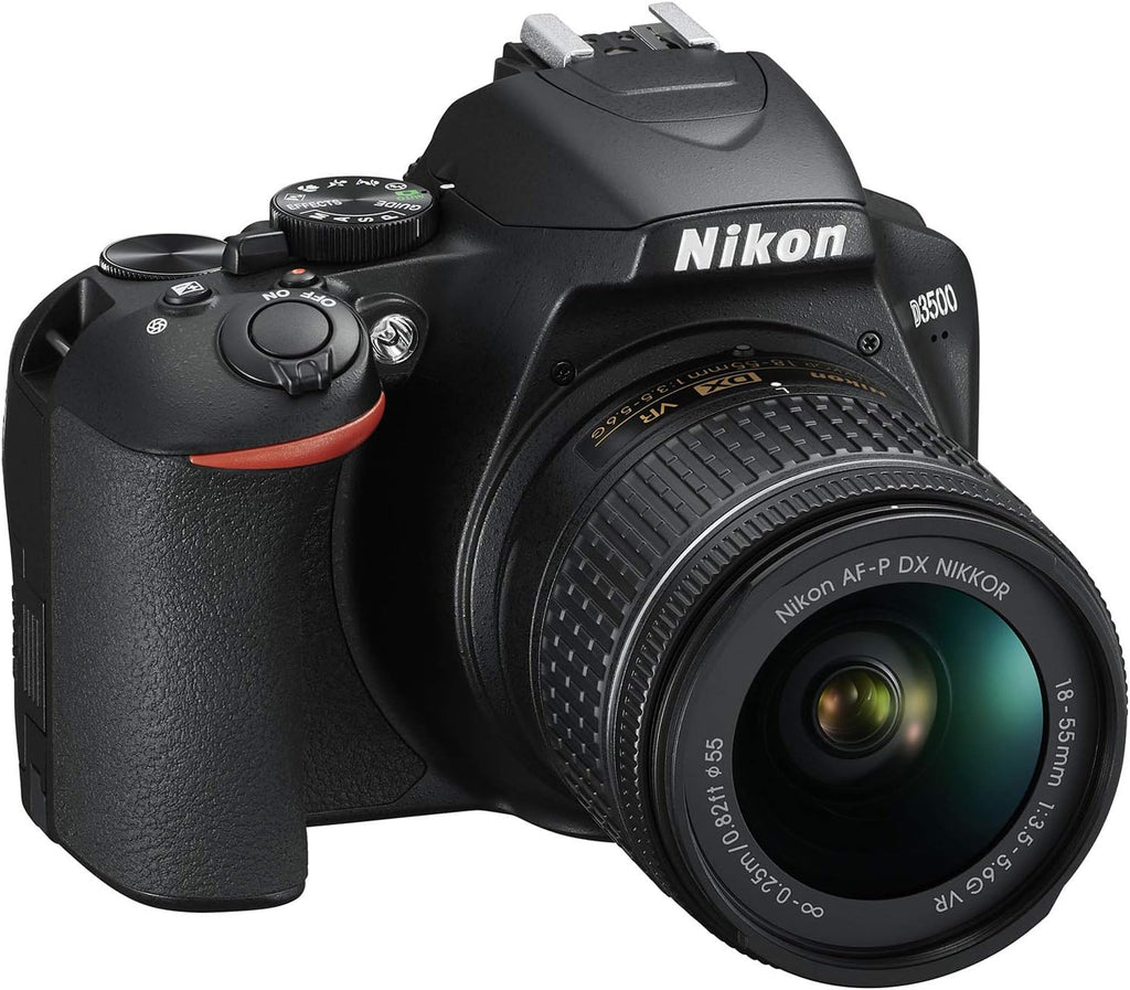 Nikon D3500 24.2MP DSLR Camera with AF-P DX NIKKOR 18-55mm f/3.5-5.6G VR Lens (1590B) – (Renewed)