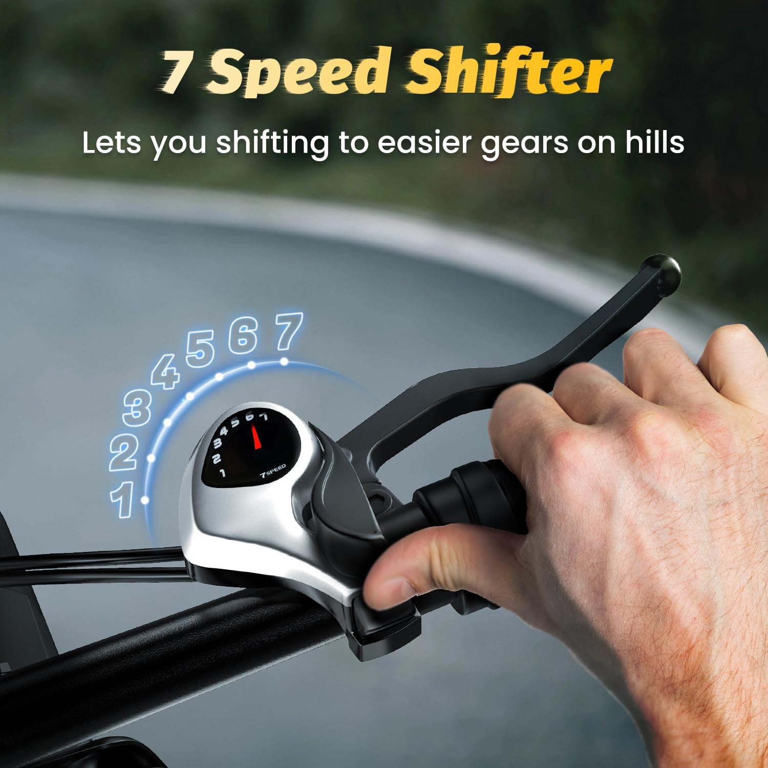 1000 Peak Electric Bike for Adults,up 80 Miles Removable Battery Ebike, 20' Electric E Bike with 7-Speed,Adult Electric Bicycles for Commute Beach Snow All Terrain