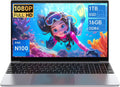 2026 Latest Laptop,16GB RAM 1TB SSD,15.6 inch 2K FHD IPS Screen,12th Quad Core N100(3.4GHz) CPU, 2.4G/5G WiFi/BT5.0, HD Webcam,Full-Featured Type-C,Large Capacity Battery,USB 3.2,Light&Thin Laptop