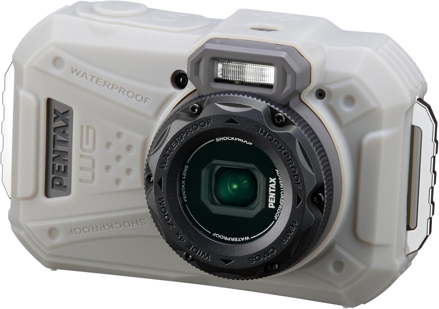 PENTAX WG-1000 Gray Waterproof Digital Compact Camera, Designed for Casual Outdoor and Underwater Photography, Waterproof to a Depth of 15 Meters, for up to one Hour of Continuous Operation