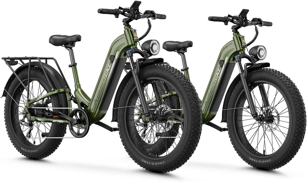 Aipas M1 Pro Electric Bike, 1800W Peak Motor Electric Bike for Adults, 26'' x 4.0'' Fat Tire Ebike, 48V 17.5Ah Electric Mountain Bike, 36MPH, 85 Miles Electric Bicycle, 7 Speed, 110NM with Rear Basket