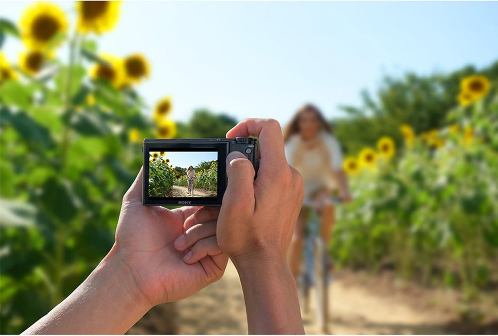 Sony Cyber-Shot DSC-RX100 V 20.1 MP Digital Still Camera with 3' OLED, flip Screen, WiFi, and 1' Sensor DSCRX100M5/B