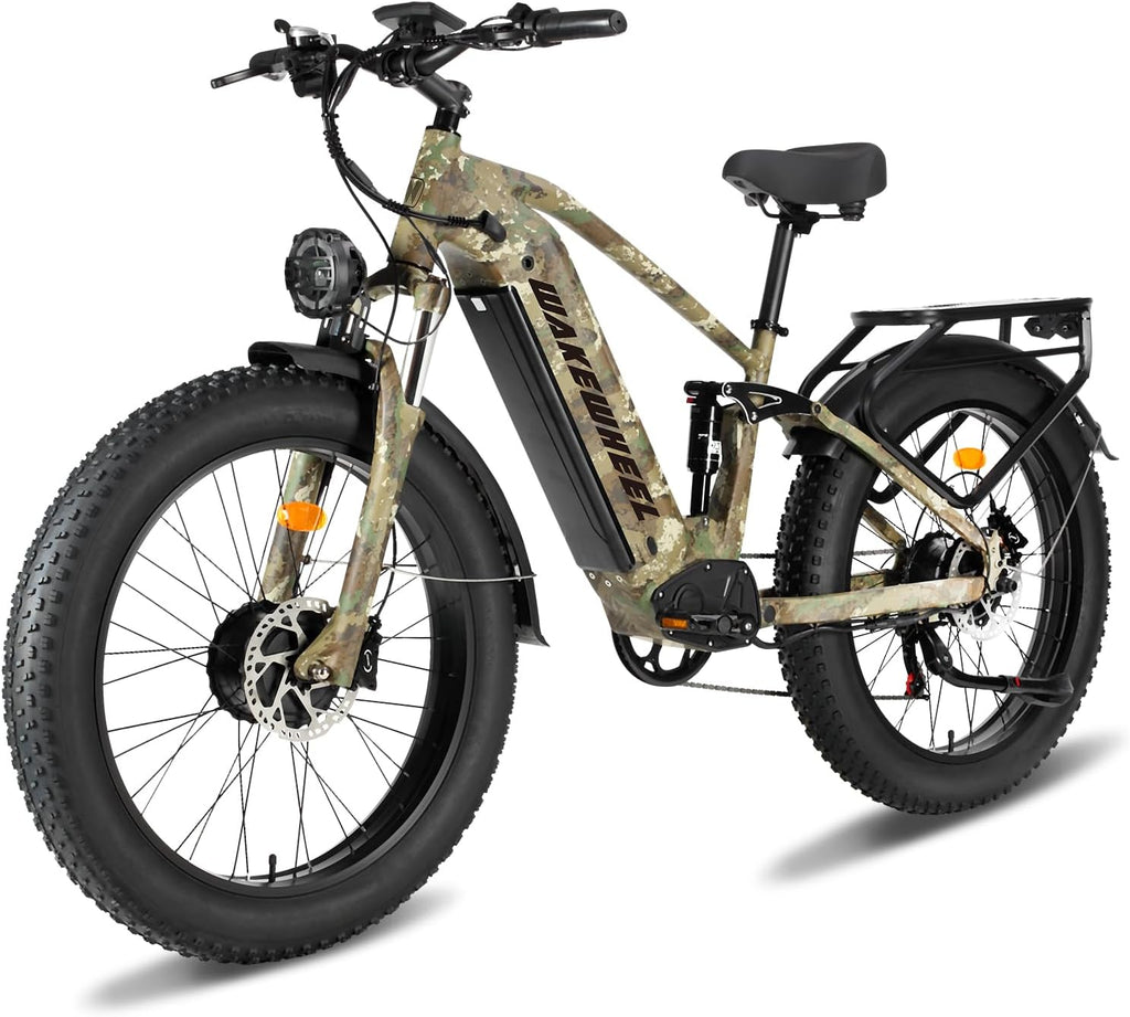 Peak 8000w Electric Bike for Adults, 60V Battery Ebike, Fat Tire & Long Range Electric Bicycles, 210Nm Mountain Bike Full Suspension, Hydraulic Brake Electric Bicycle