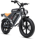 DEEPOWER Electric Bike for Adults,2000W Peak Motor&28MPH Electric Dirt Bike，48V 20AH/35AH/60AH Battery, 70-160 Max Miles,Dual Suspension Ebikes for Adults, 20' Fat Tire E Bike
