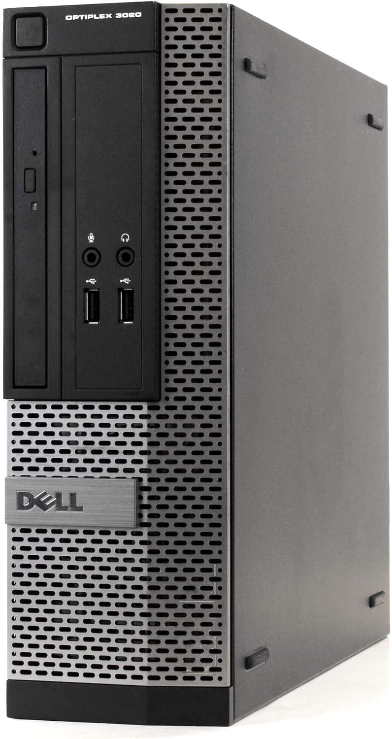 DELL Optiplex 3020 SFF Slim Desktop Computer, Intel Core i3 4130 3.40 GHz, 4GB RAM, 500GB HDD, DVDRW, USB 3.0, Windows 11 Pro (Renewed)