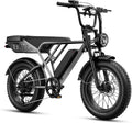 Jasion RetroVolt Pro Electric Bike for Adults, [3000W Peak Motor & 38 MPH & 90-Miles], 52V 20AH Removable Battery, Hydraulic Brakes EBike, 20'' X 4'' Fat Tire Electric Dirt Bike