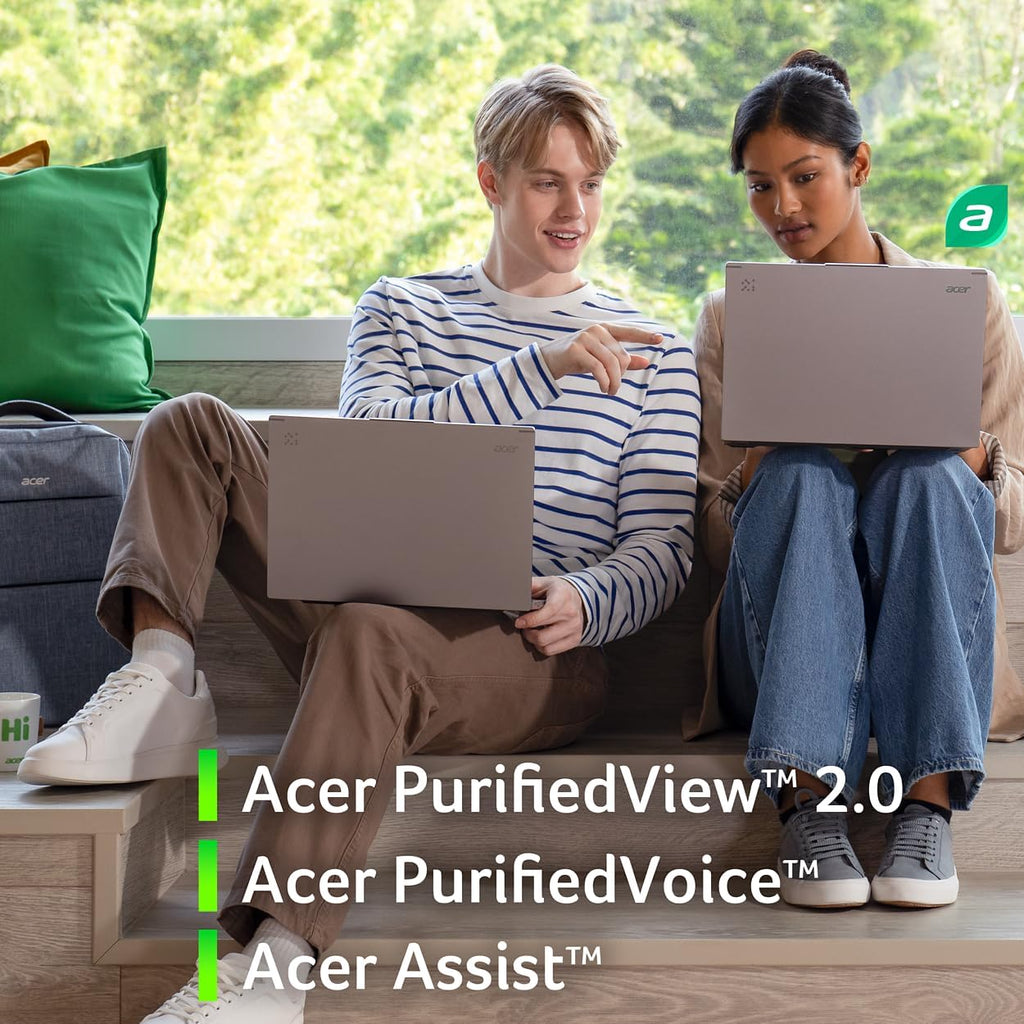 Acer Aspire 14 AI Copilot+ PC | 14' WUXGA Display | Intel Core Ultra 7 Processor 256V | NPU: Up to 47 Tops - GPU: Up to 64 Tops | Intel ARC 140V | 16GB LPDDR5X | 1TB SSD | Wi-Fi 6E | A14-52M-72S0
