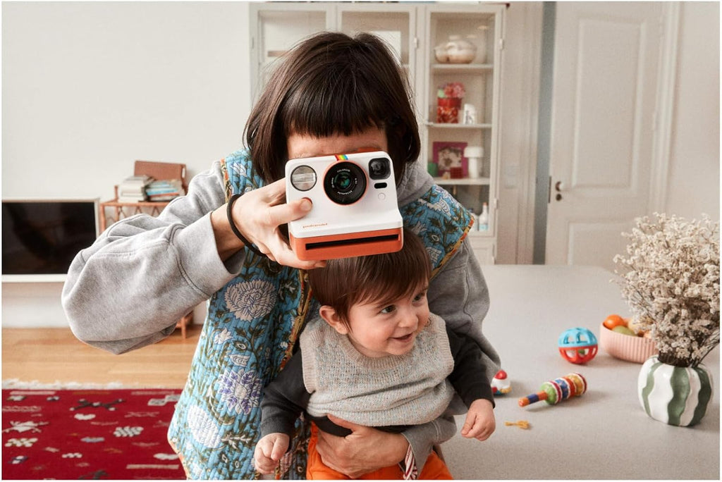 Polaroid Now Generation 3 Coral Analog Instant Camera Bundle with Color Instant Film and Cam Kit for Polaroid
