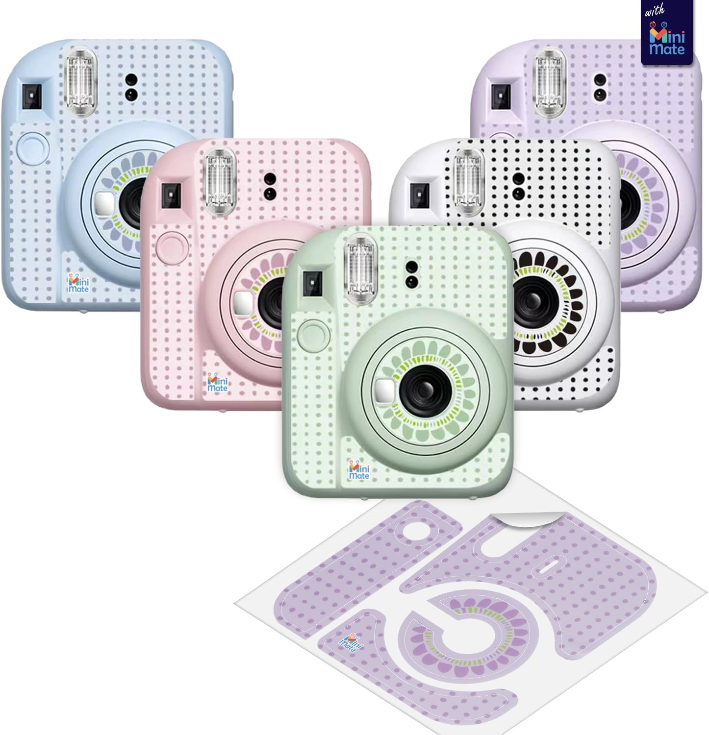 Fujifilm Instax Mini 12 Instant Camera Lilac Purple + Carrying Case + Fuji Instax Film Value Pack (40 Sheets) Accessories Bundle, Color Filters, Photo Album, Assorted Frames