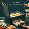 Electric Kebab BBQ Grill, 1000W Automatic Rotating Skewer Maker, 2-layer Multifunctional Smokeless Barbecue Grill, Non-Stick Surface and Temperature Control, for Parties Home