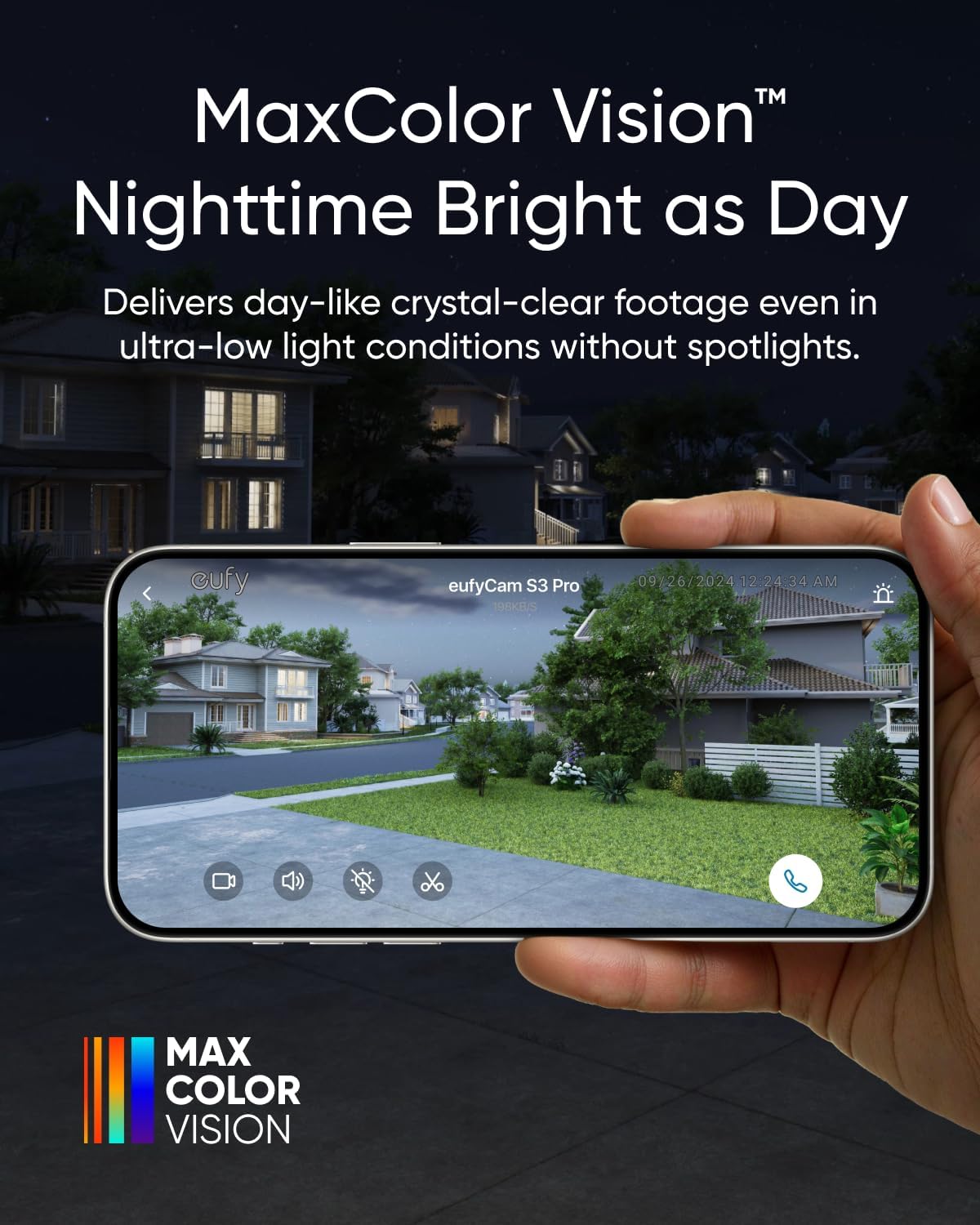 eufy Security eufyCam S3 Pro 2-Cam Kit, Solar Camera Outdoor Wireless, MaxColor Night Vision, 4K Security Camera with Solar Panel, Facial Recognition, Built-in Local Storage (Up to 16TB)