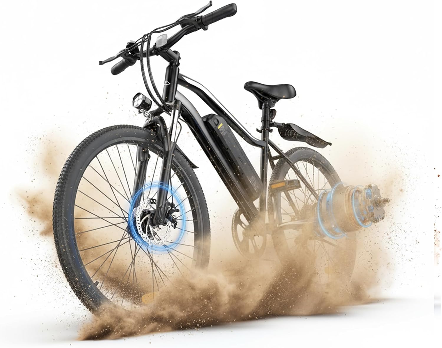 Electric Bike - Electric Bike for Adults, 1500w/1000W/750W Peak Motor, Up to 55 Miles, 20MPH EBike, 26'' Tires Lightweight E Bike for Commuting Mountain Road Sand