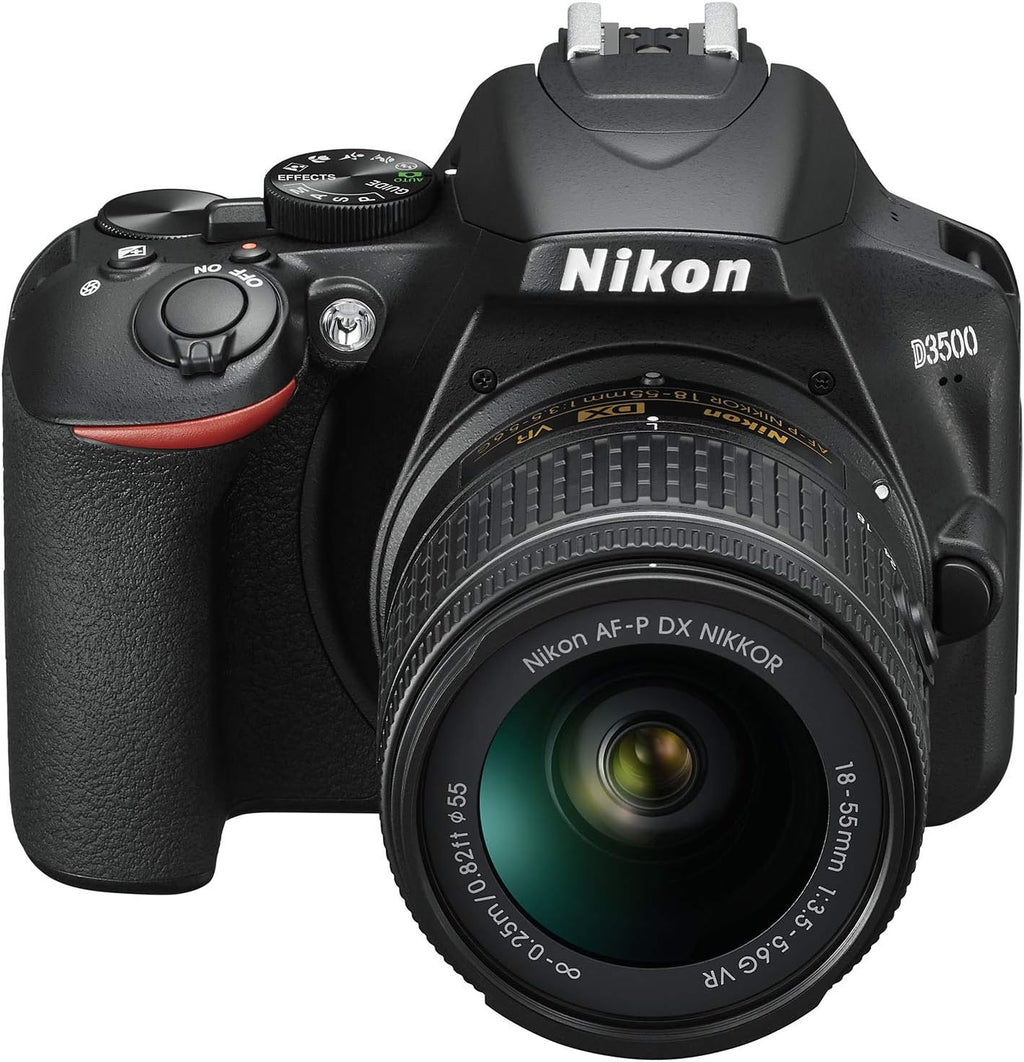 Nikon D3500 24.2MP DSLR Camera with AF-P DX NIKKOR 18-55mm f/3.5-5.6G VR Lens (1590B) – (Renewed)
