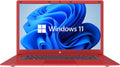 15.6' Full HD Intel 4GB RAM 64GB SSD Laptop with Windows 11 - Red