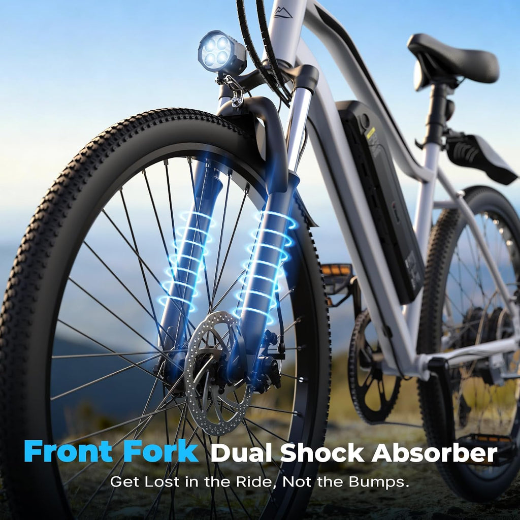 Electric Bike - 750W/1000W/1500W Motor Electric Bicycle, 20MPH, 55/70/80 Miles, Removable Battery, Shock Absorber, 5 Speed E Bike, 26' Tire Commuter Electric Bicycle for Adults