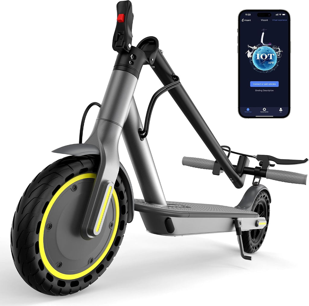 MAXSHOT Electric Scooter for Adults, 8.5/10/14' Tires, 19/22Mph, 350W/500W Motor, 21-28 Miles Range, Folding E-Scooter with Dual Suspension,APP Contro