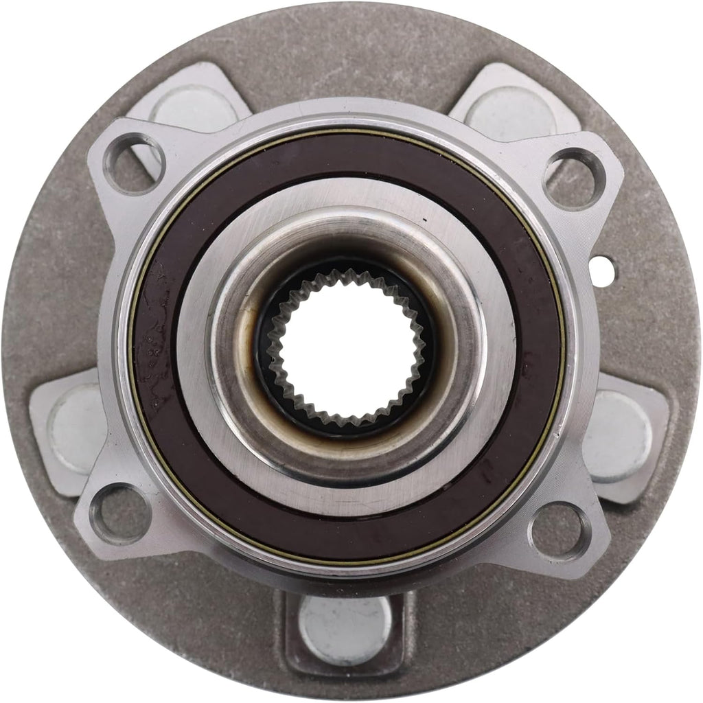 TRQ Driver and Passenger Side Wheel Bearing and Hub Assembly Set 2 Piece Compatible with 2012-2021 Tesla S 2016-2021 X