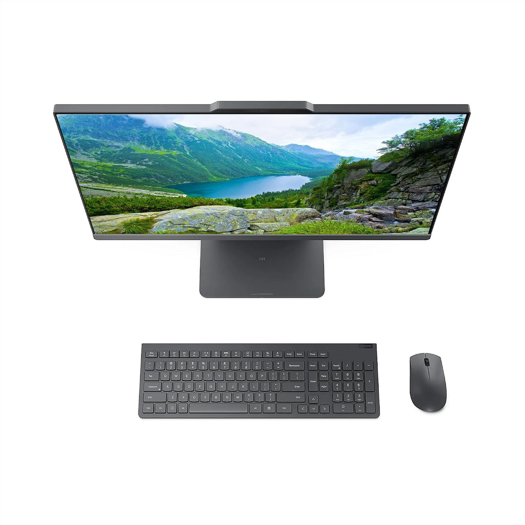 Lenovo IdeaCentre All-in-One Desktop Computer, 24' FHD Display, 6-core AMD Ryzen 5 7535HS, 16GB DDR5, 1TB SSD, Wi-Fi 6, HDMI in&Out, Wireless KB&Mouse, Windows 11 Home