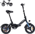 Bodywel Electric Bike for Adults, 14'/16''/20'' Ebike for Commuting, 750W/1500W Peak Motor Electric Bicycles, Foldable EBikes for Adults and Teens