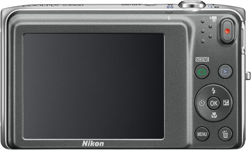 Nikon COOLPIX S3500 20.1 MP Digital Camera with 7x Zoom (Silver) (OLD MODEL)