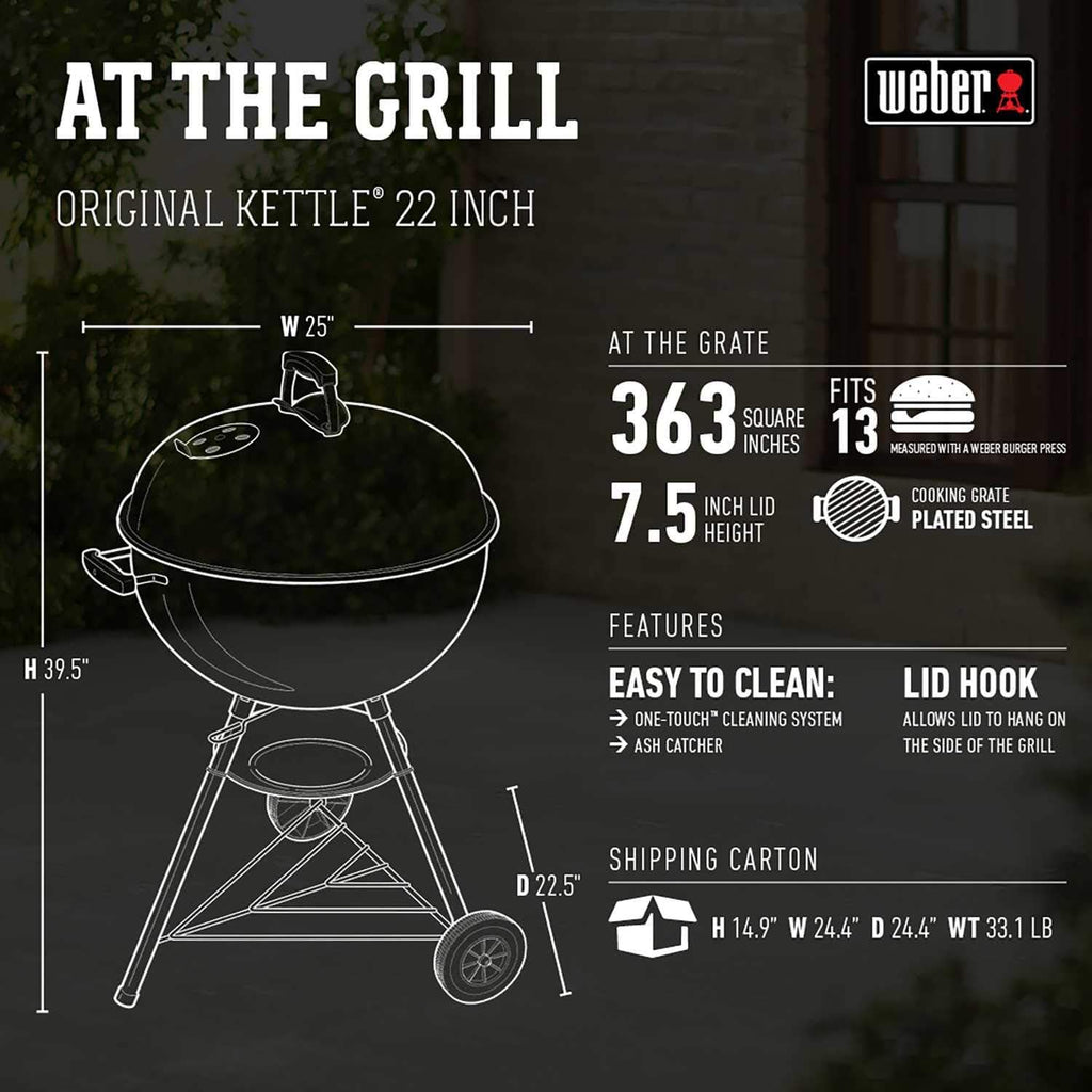Weber Original Kettle Charcoal Grill - 22 inch - New in Box
