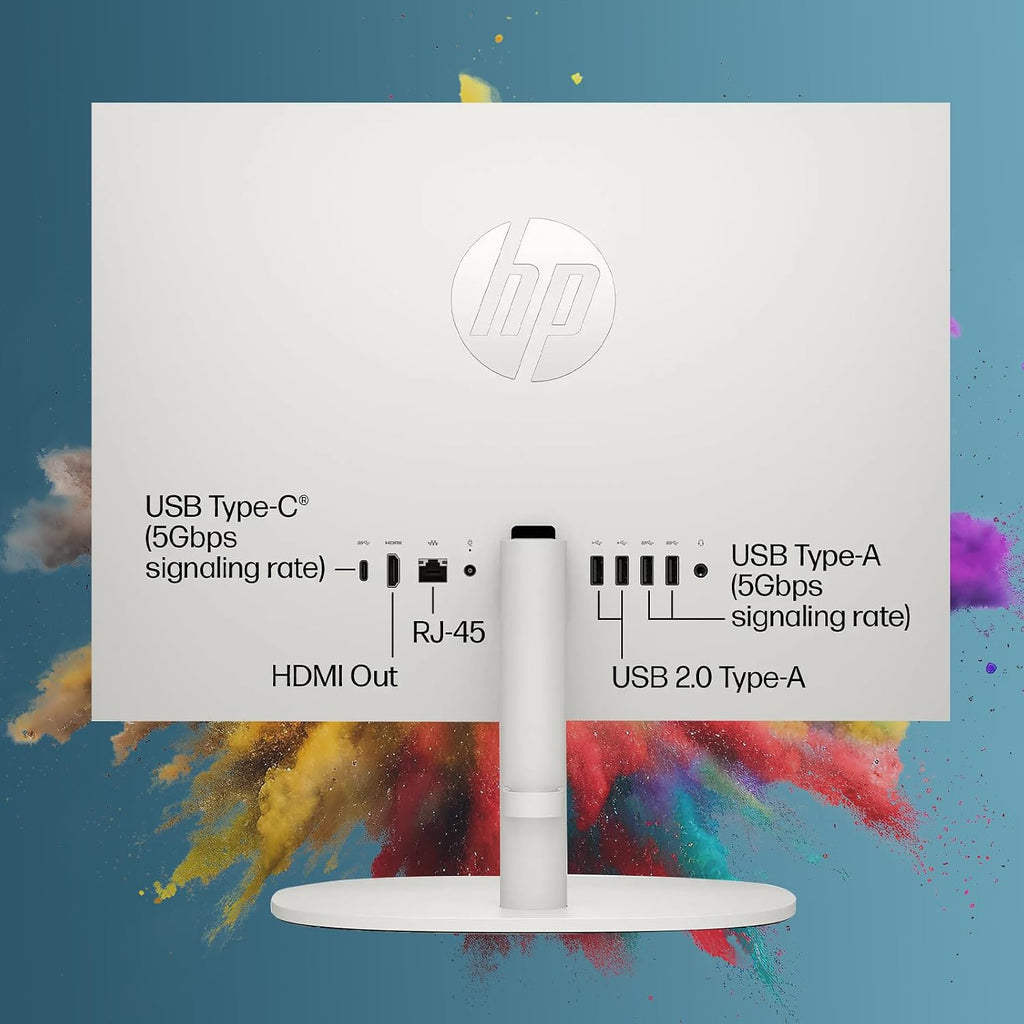 HP 21.5-inch All-in-One Desktop Computer - Office Lifetime & Win 11 Pro | FHD Anti-Glare Display | Intel Celeron | HDMI | WiFi6 | Webcam | w/Bundle Accessories | 32GB RAM + 1TB SSD