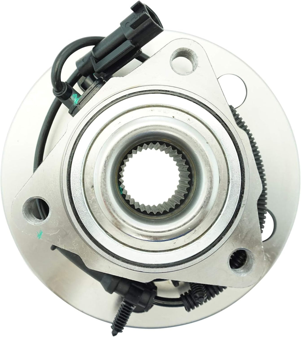 TRQ Front Left and Right Wheel Bearing and Hub Assembly 2 Piece Set Compatible with 2012-2018 Dodge Ram 1500 2019-2022 Ram 1500 Classic