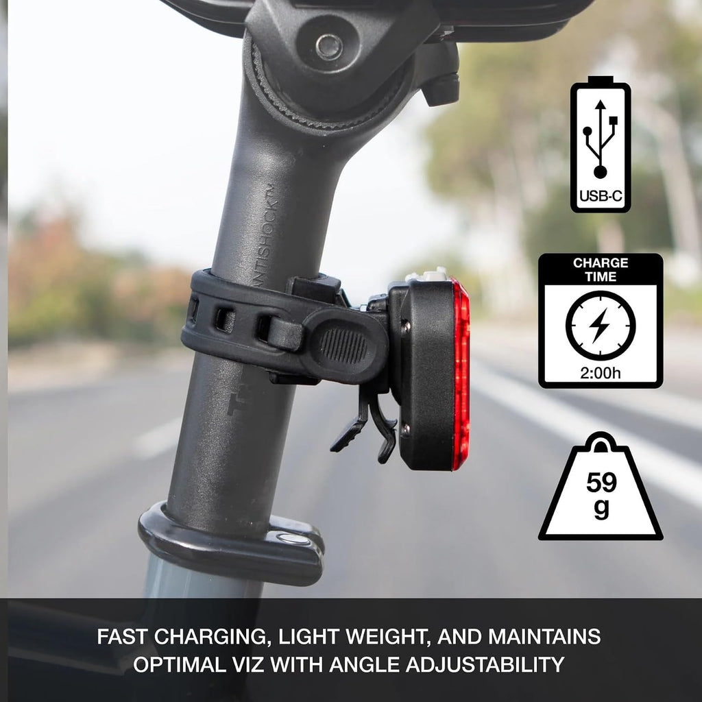 Niterider Lumina Boost 1250 + Vmax+ 180 Bike Light Combo Pack 1250 Front & 180 Rear Lumen USB-C Rechargeable LED Headlight Taillight Set IP64 Waterproof 13 Modes Bicycle Safety Commuting Night Riding