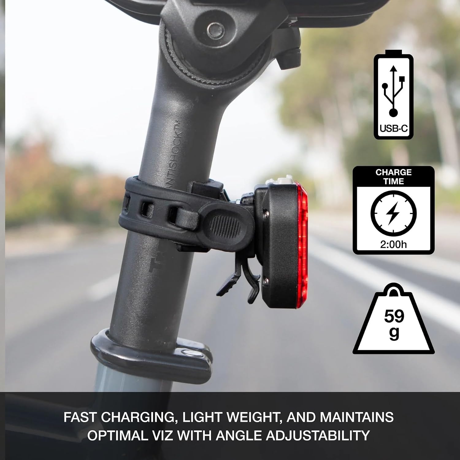 Niterider Lumina Boost 1250 + Vmax+ 180 Bike Light Combo Pack 1250 Front & 180 Rear Lumen USB-C Rechargeable LED Headlight Taillight Set IP64 Waterproof 13 Modes Bicycle Safety Commuting Night Riding