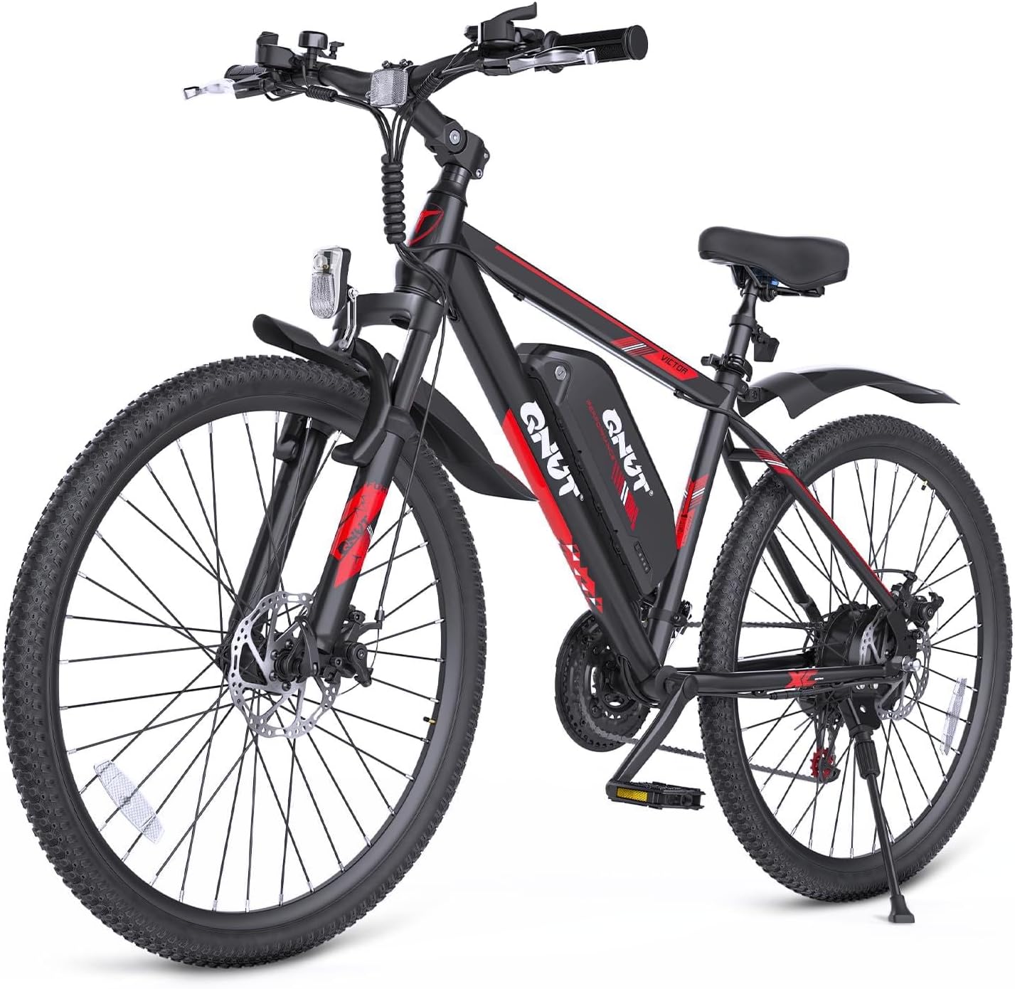 Totem Electric Bike for Adults, 750W Peak 26' Ebike for Men Women Teens with 375WH Babttery 21 Speed 20Mph, Up to 40Miles Front Suspension, Commuting E-Bike Mountain Bicycle