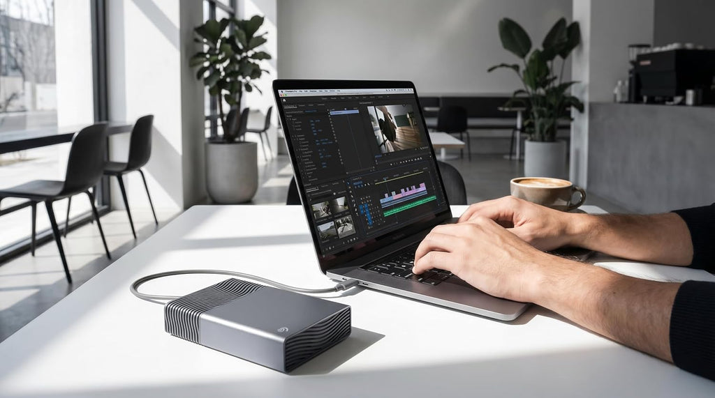 Seagate One Touch 8TB External Hard Drive Desktop HDD - USB-C Compatible with Most Windows and macOS, Rescue Recovery (STNB8000400)
