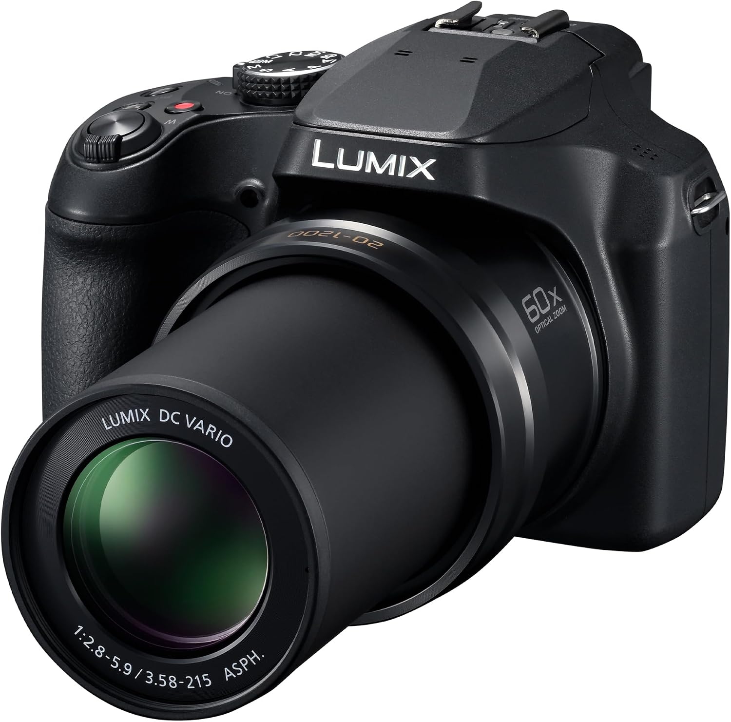 Panasonic LUMIX FZ80D Point and Shoot Digital Camera 4K Photo/Video Recording with Power Optical Image Stabilizer, Vlogging Camera with 60X Optical Zoom & 20-1200mm Wide-Angle Lens - DC-FZ80D